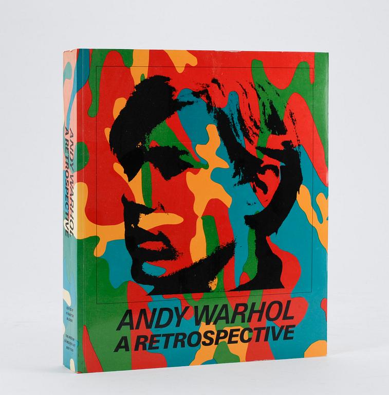 ANDY WARHOL, utställningskatalog, "Andy Warhol - a retrospective", The Museum of Modern Art, New York, 1986. osign.