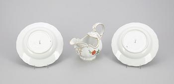 PARTI PORSLIN, 5 delar, Meissen, 1900-tal.