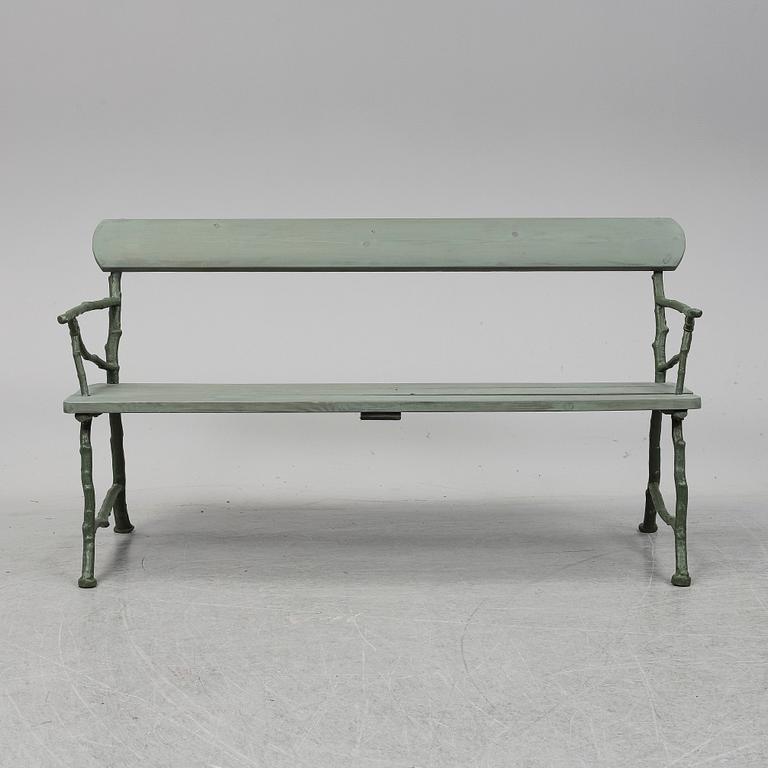 TRÄDGÅRDSSOFFA, Bolinders verkstäder, Stockholm, omkring 1900.