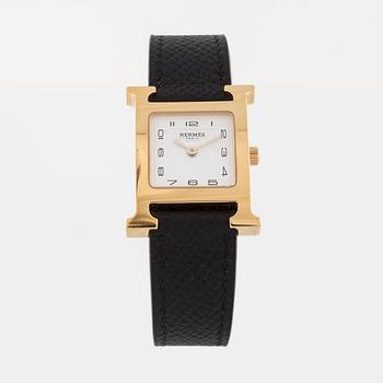 HERMES, "Heures H", wristwatch, 21 x (30) mm.