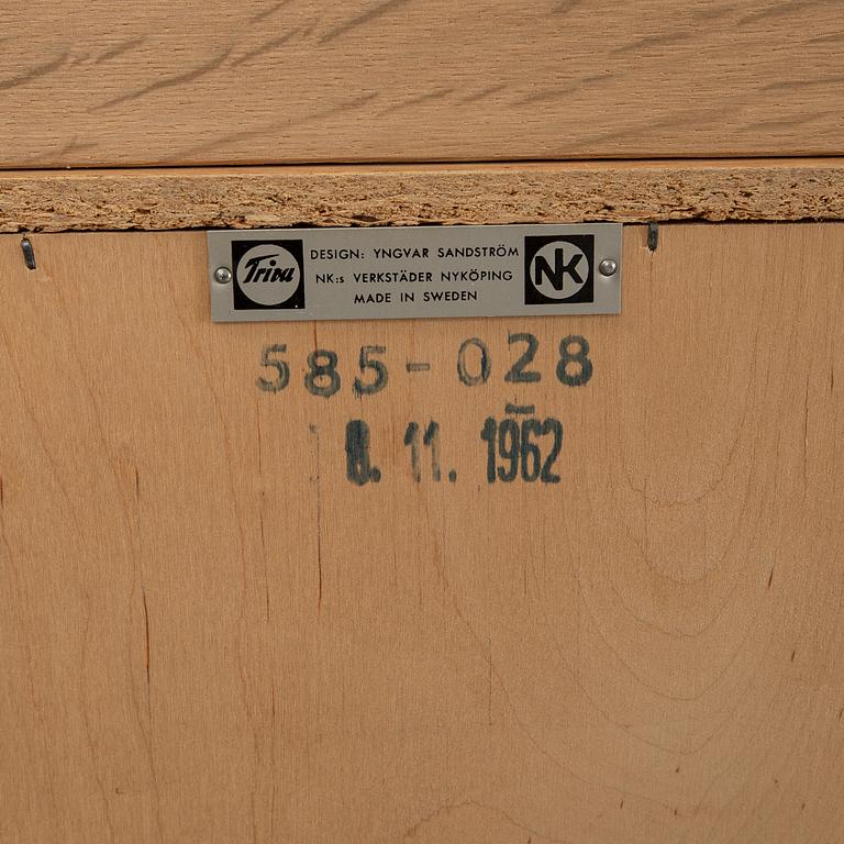 YNGVAR SANDSTÖM, hyllsystem, 4 delar, Triva, Nordiska Kompaniet, 1962.