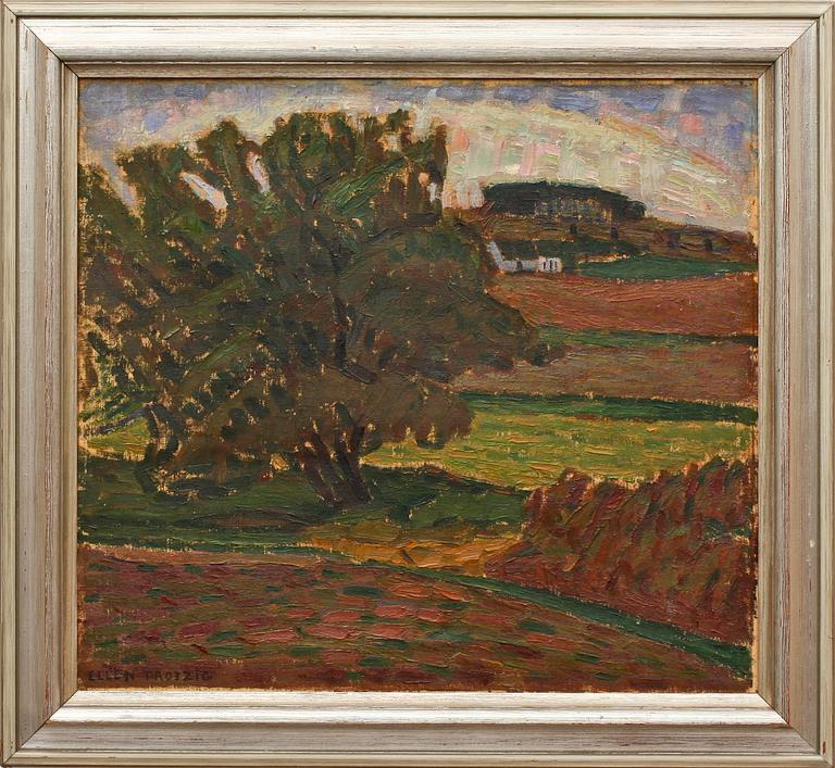 ELLEN TROTZIG, olja på duk, sign.