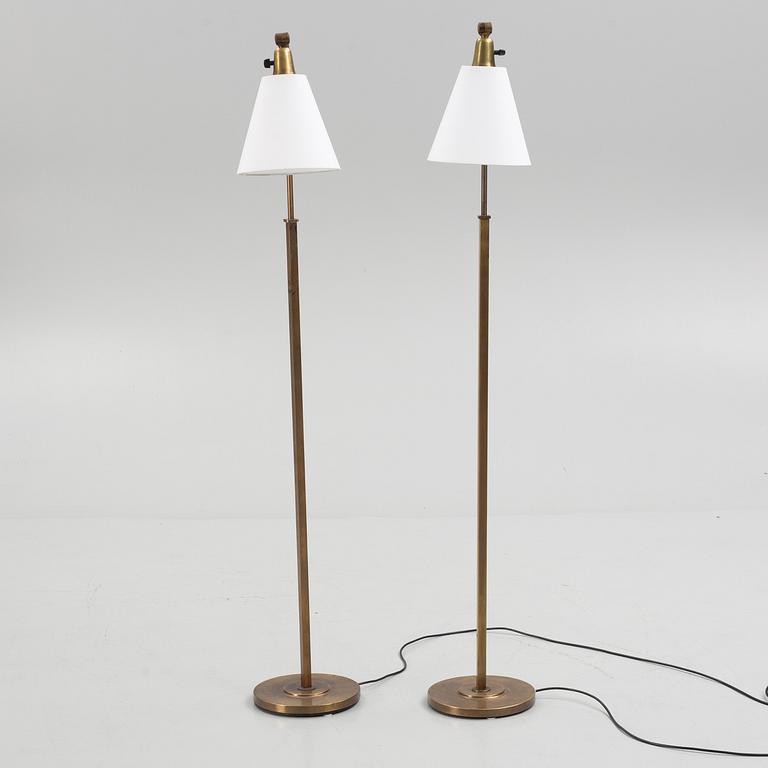 A pair of Swedish Modern model "1760" floor lamps, ASEA, Sweden, 1940's.