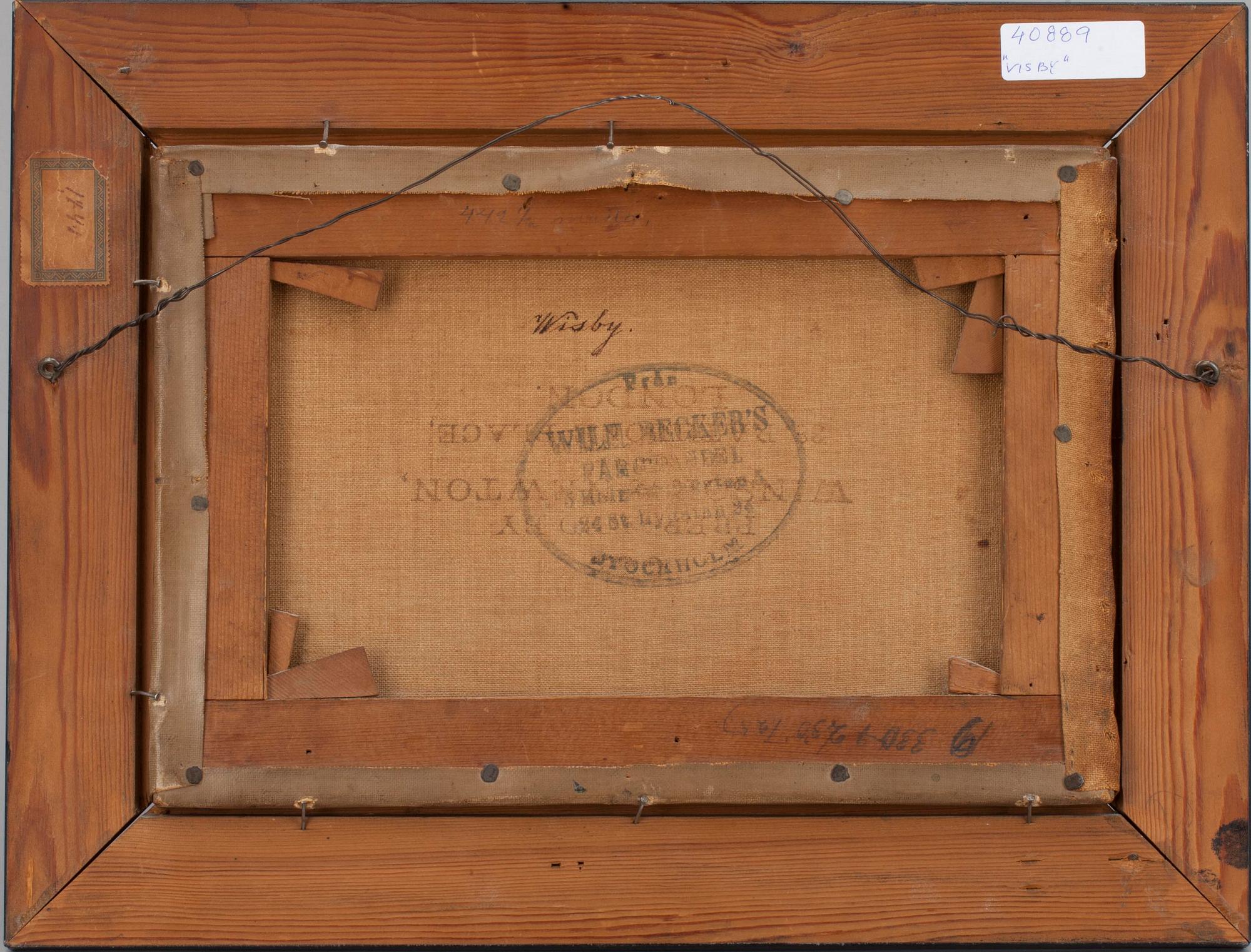 OKÄND KONSTNÄR, olja på duk, sign.