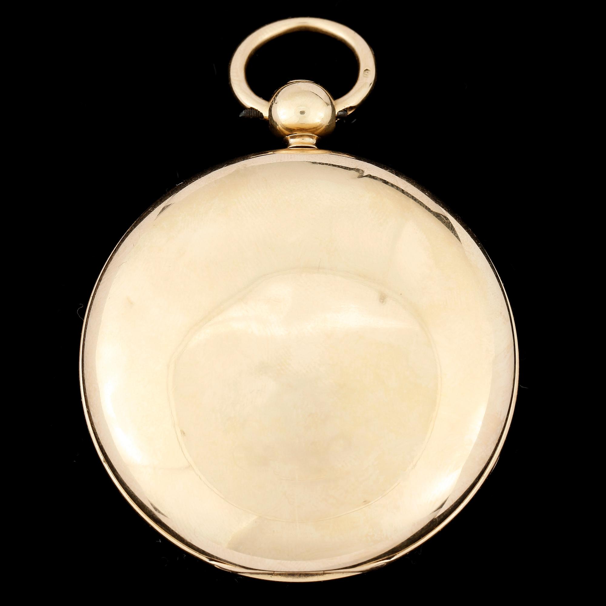 HERRFICKUR, guld 18K, boetten stämplad London, troligen 1800-talets slut. Vikt ca 156 gram.