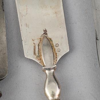 A German 88 piece silver cutlery-set, marked I. Wagner & S., Berlin late 19th century.