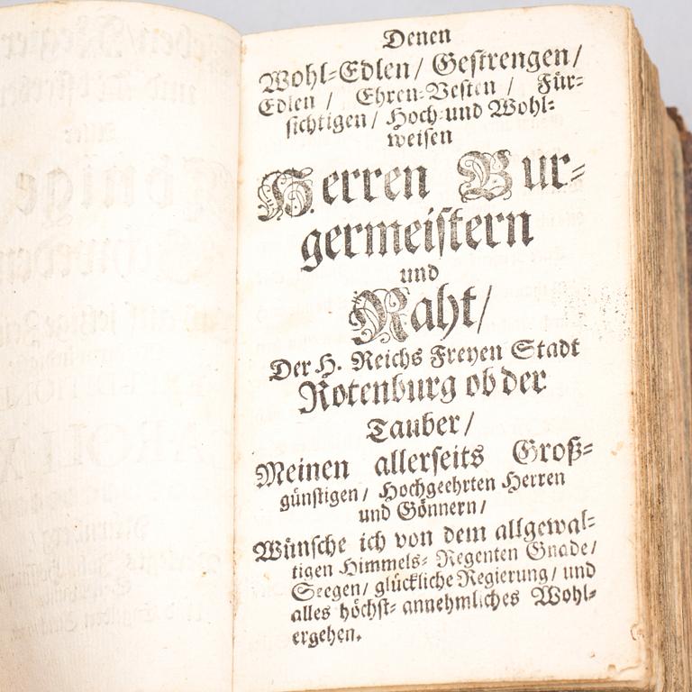 BOK,"Leben, Regierung und Absterben aller Könige in Schweden..." Joh. Hoffmanns och Engelbert Streck Nürnberg, 1702.