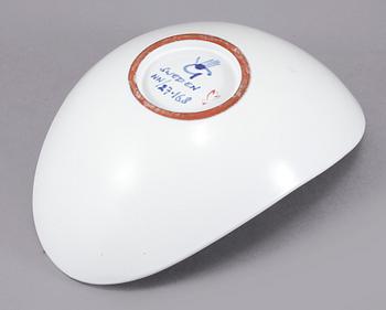 SKÅL, fajans, Stig Lindberg, Gustavsberg, omkring 1900-talets mitt.