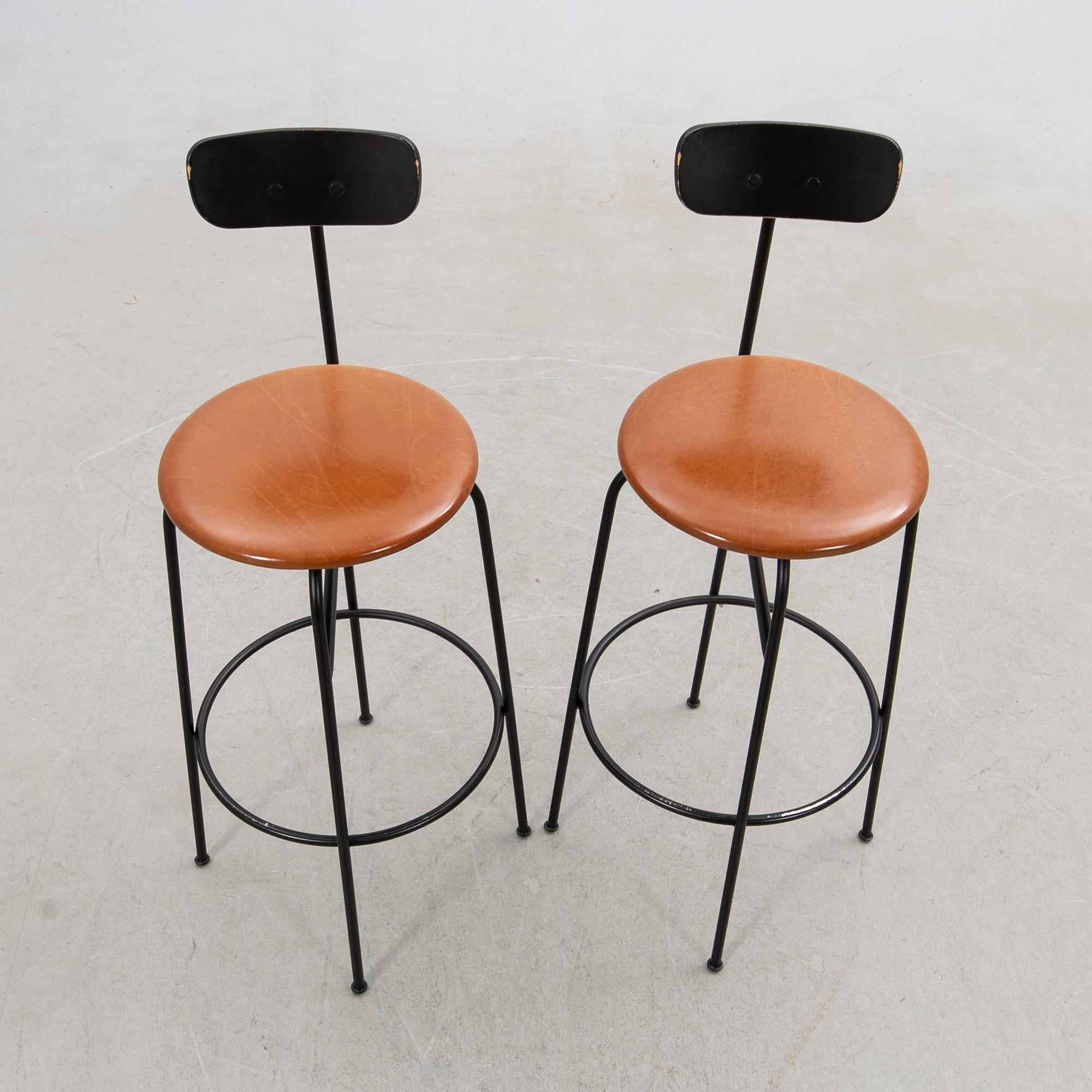 Afteroom, bar stools, a pair, "Counter Chair" Audo, Denmark.