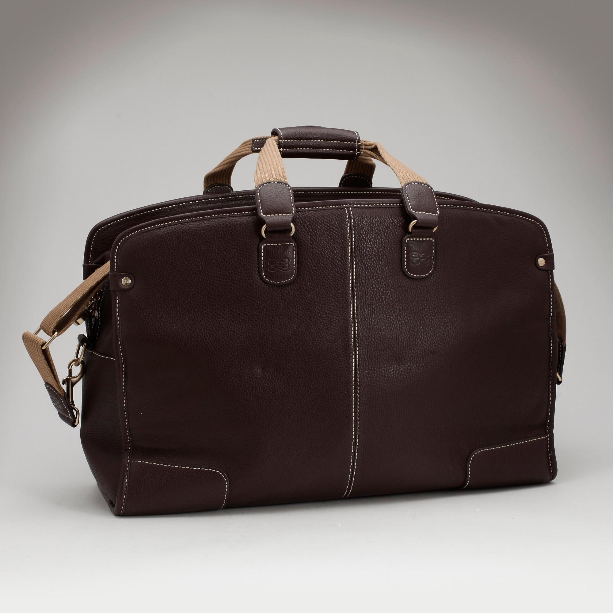 LANCEL, a brown leather bag.