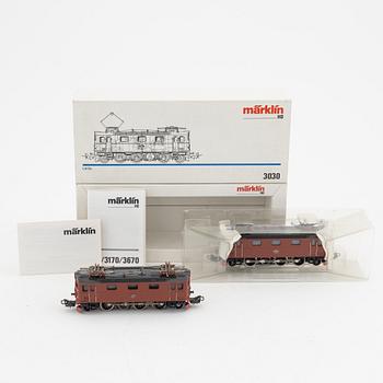 Märklin, ellok, 2 st, modell 3030, spår H0.