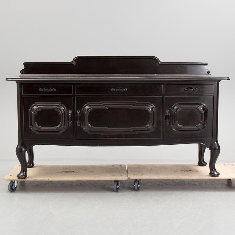 A late 20th century rokoko style dining room furniture.