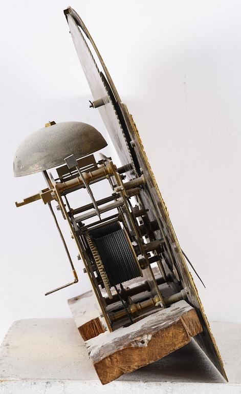 A George II blue-japanned longcase clock by William Barrow (watchmaker in London 1700-36).