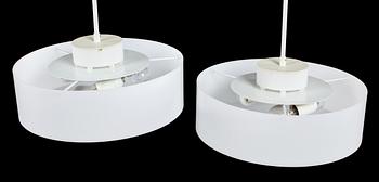 TAKLAMPOR, ett par, Luxus, 1900-talets andra hälft. Höjd 75 cm.