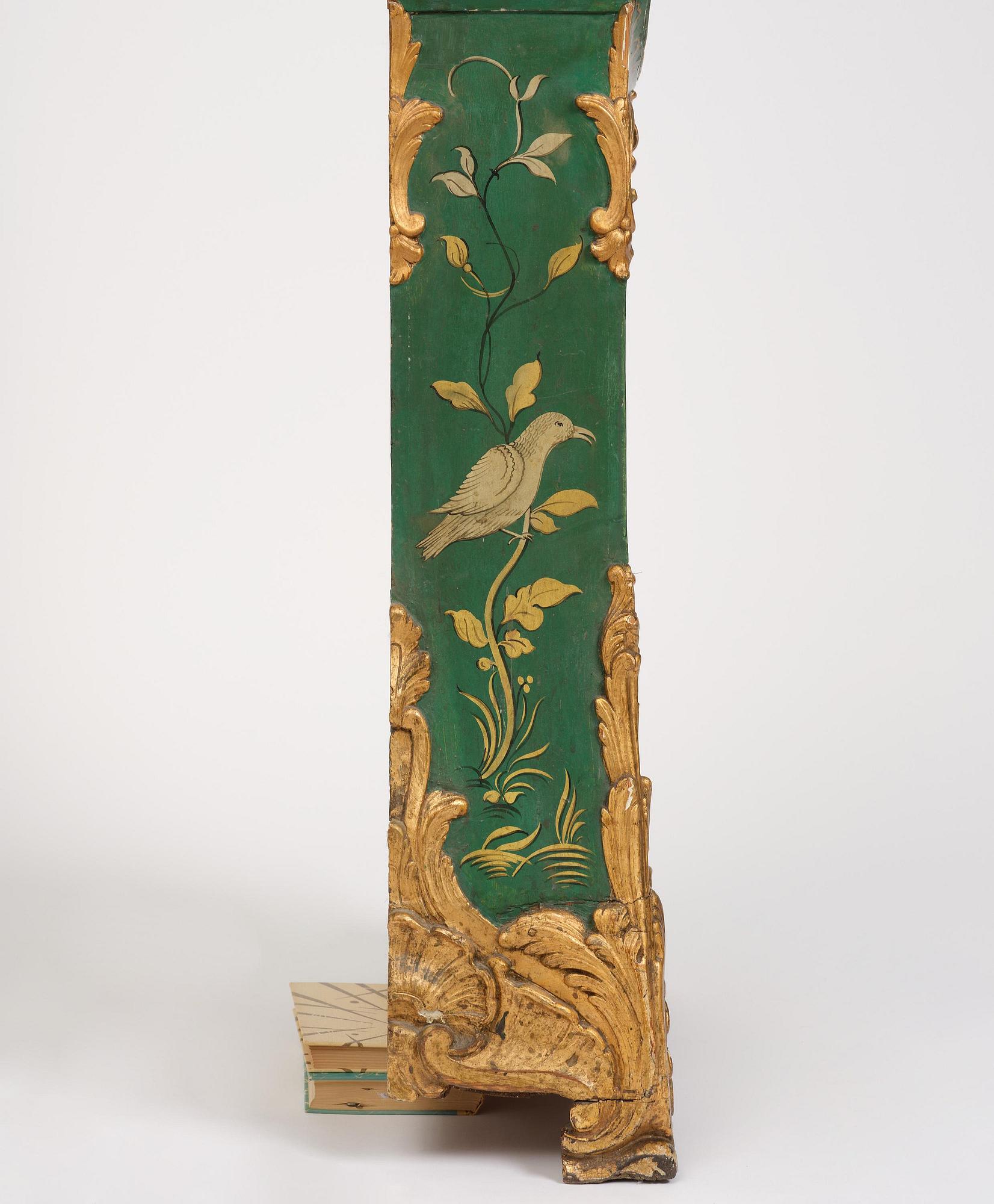 A rococo longcase clock by P. Ernst (watchmaker in Stockholm 1753-84).