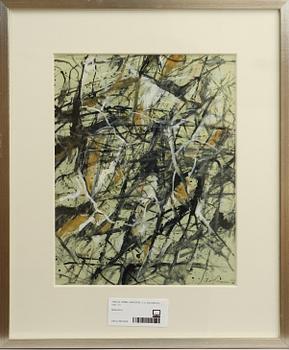 ARNE LARSSON, blandteknik, 2 st, sign.