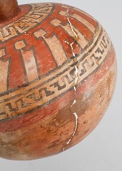 A vessel, so called Moche and Tiwanaku vessel, cheramic, probably made in 19th / 20th century.