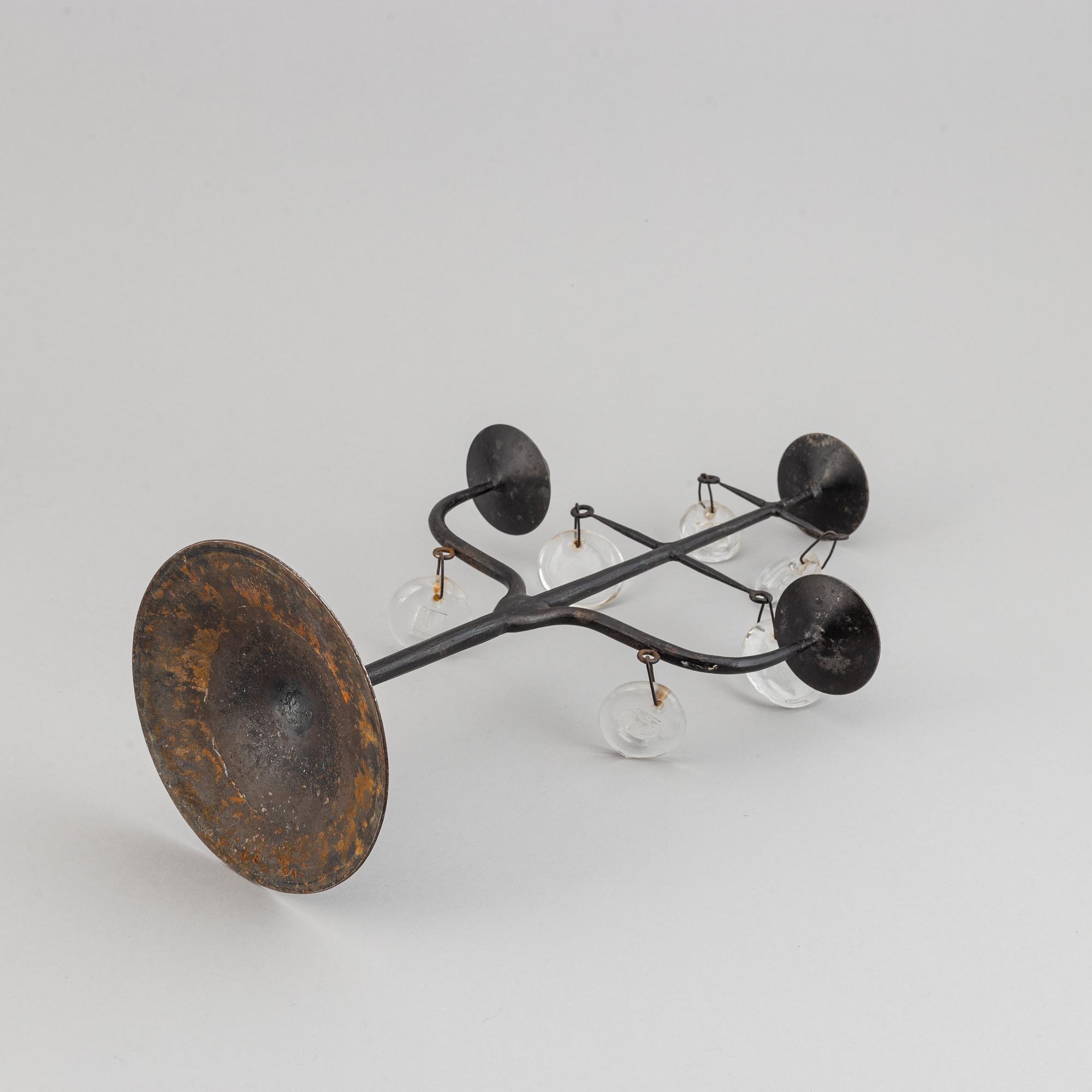 Erik Höglund, ljusstake/kandelaber, Boda, 1900-talets andra hälft.