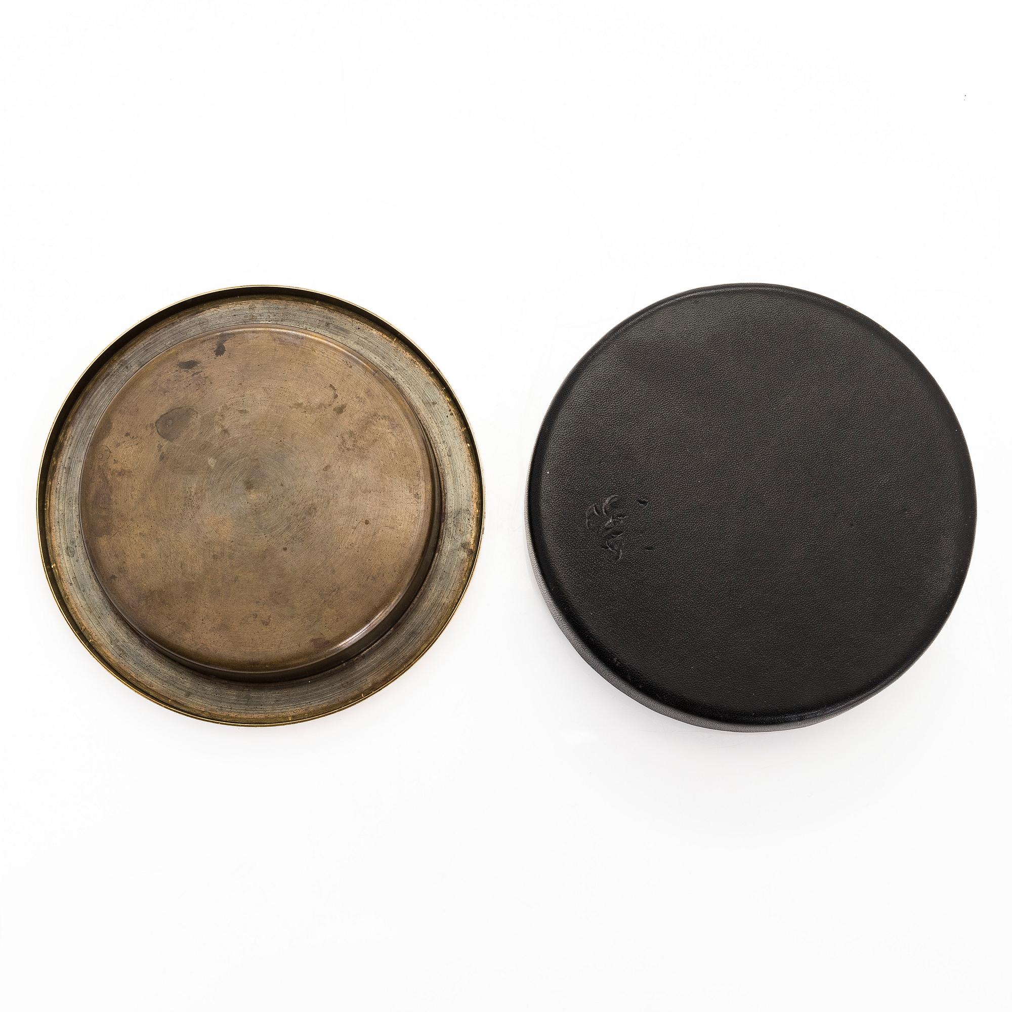 Alvar Aalto, a mid 20th century ashtray, manufacturer Valaistustyö for Artek.