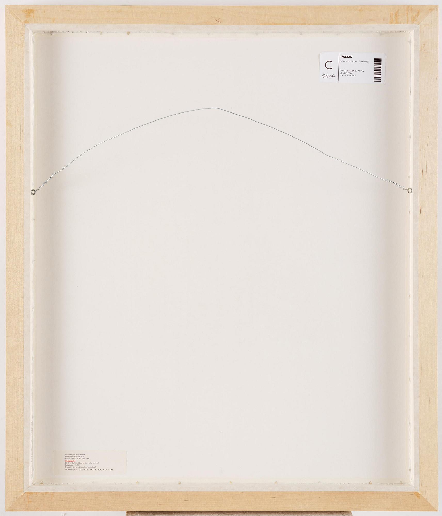 Dawid (Björn Dawidsson), From the series "TILL", 1998.