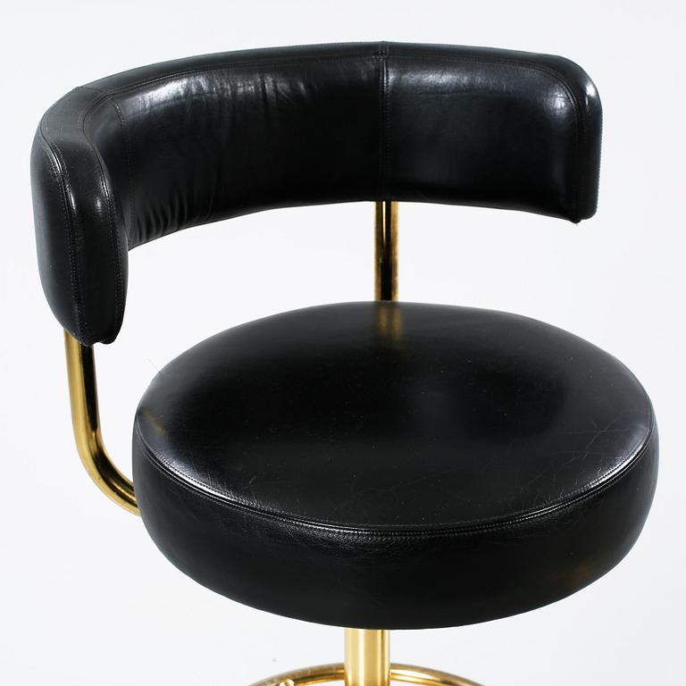 Three "Jupiter", bar stools, deisgned by Börje Johansson for Johanson Design in Markaryd, 20th century.