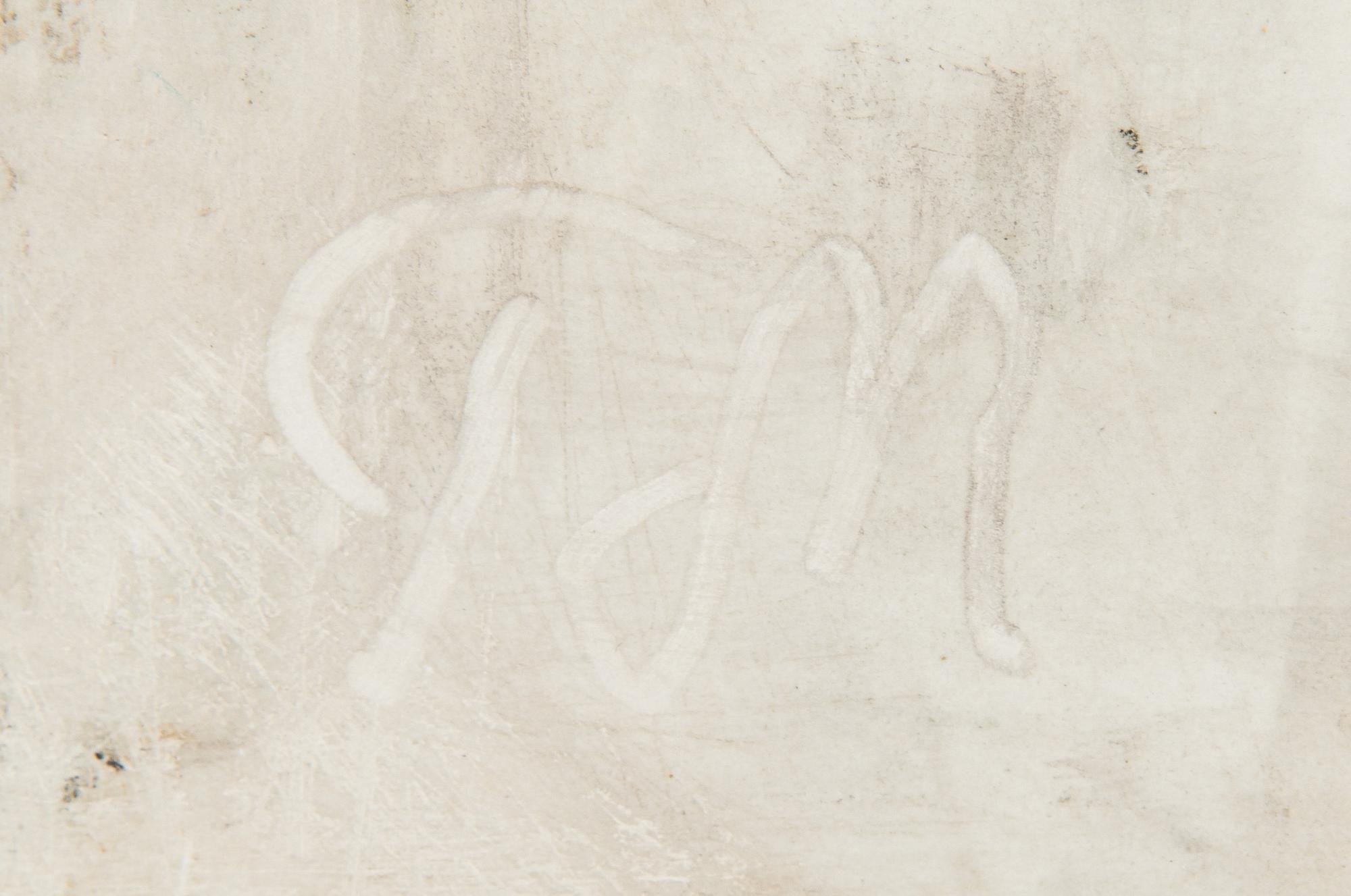 Toini Muona, A stoneware relief for Arabia, signed TM Arabia.
