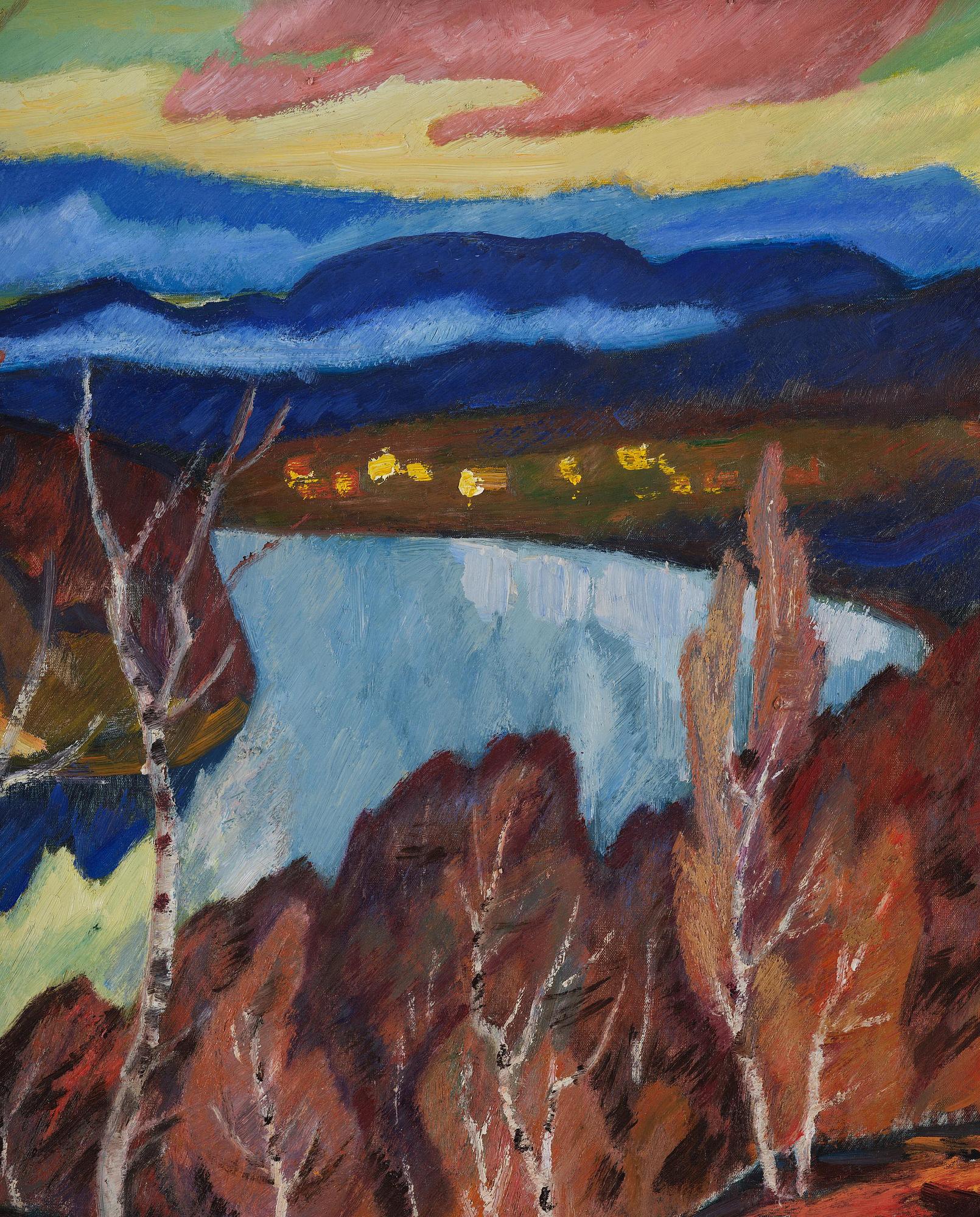 Helmer Osslund, View over the Ångerman River at Granvåg.