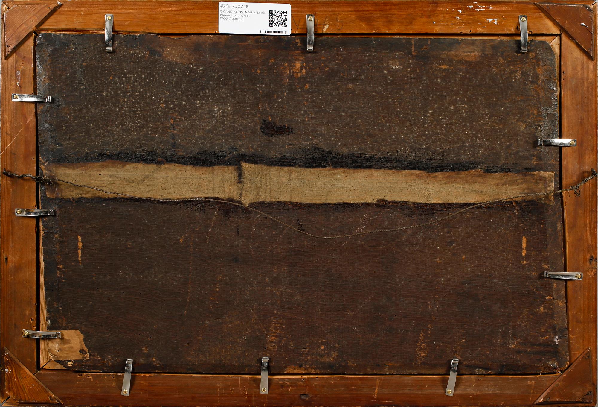 ITALIENSK SKOLA, olja på pannå, ej signerad, 1600-/1700-tal.