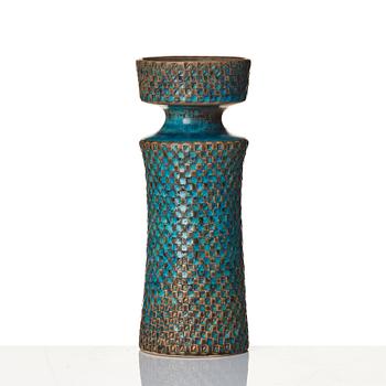 Stig Lindberg, a stoneware vase, Gustavsberg studio, Sweden 1962.