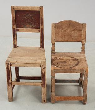 STOLAR, 2 st, allmoge, 17-1800-TAL.