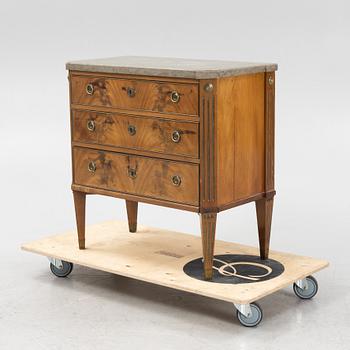 A late Gustavian style chest of drawers, early 20th Century.