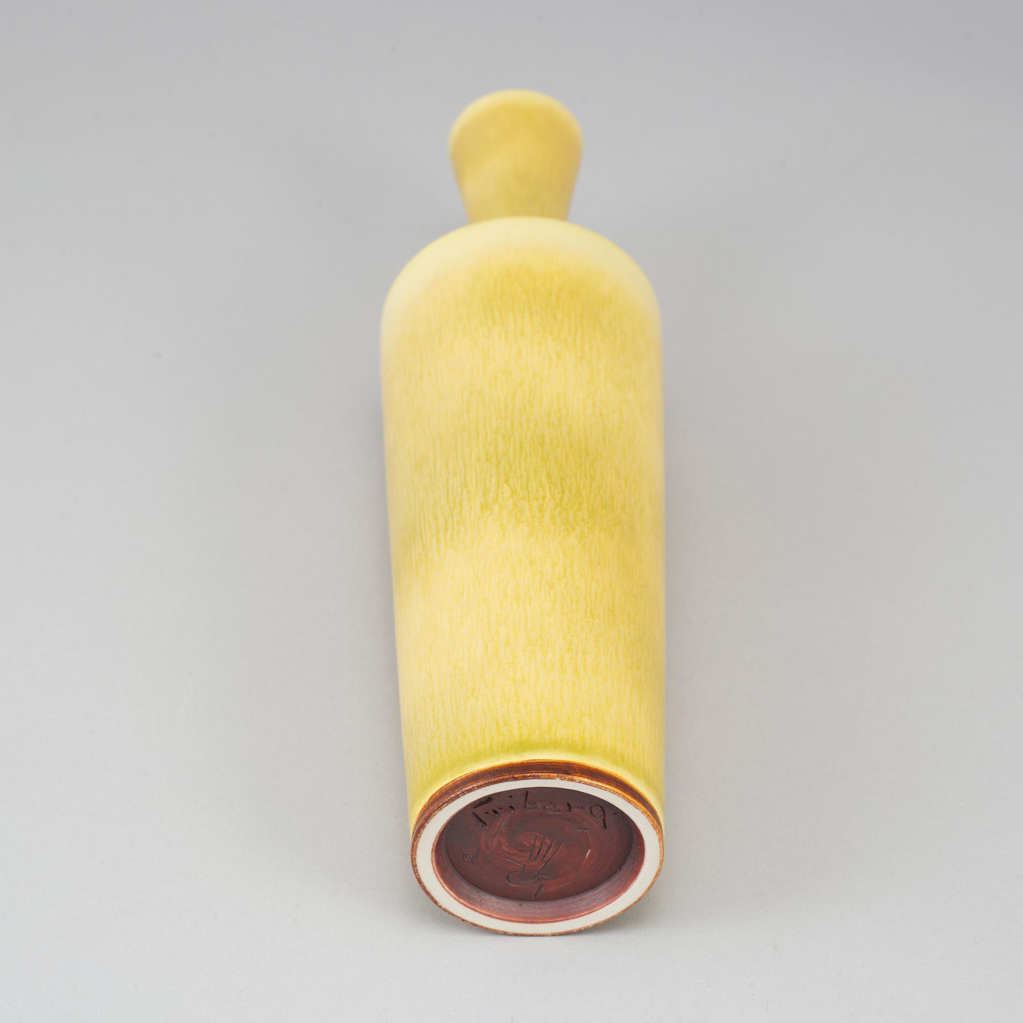 BERNDT FRIBERG, a stoneware vase, Gustavsberg studio, Sweden, 1962.