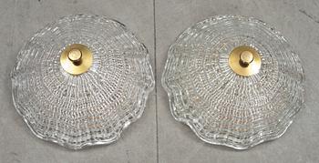 TAKPLAFONDER ett par, Carl fagerlund, Orrefors.