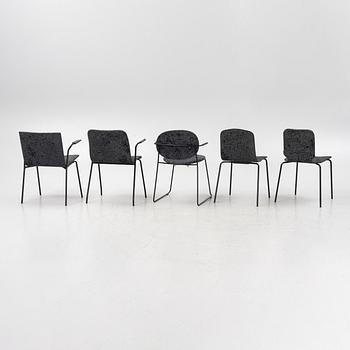 Claesson Koivisto Rune, ten different chairs upholstered with the fabric "Metropolis", 21st century.