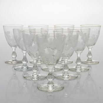 A 84-piece 'Savoy' glasswear, 1940s.
