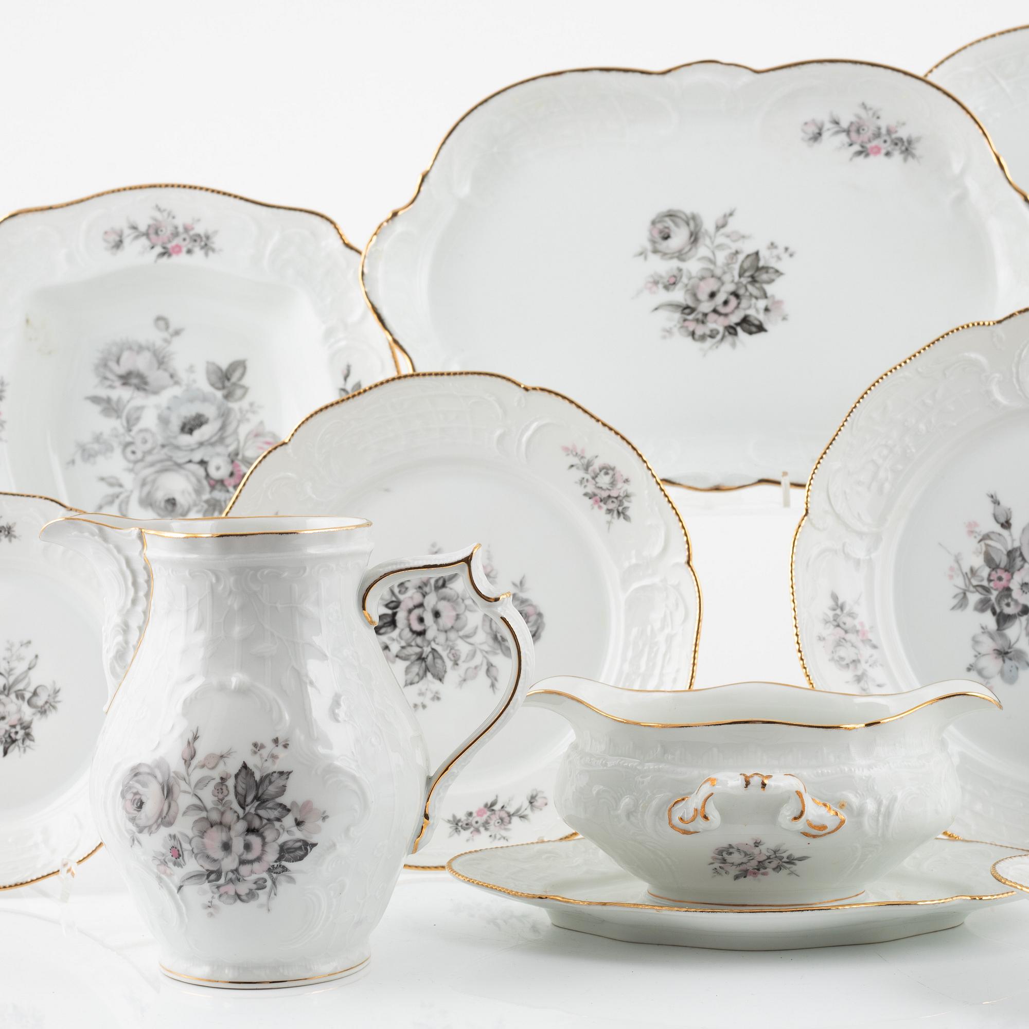 A dinnerware set, 56 pieces, "Sanssouci", Rosenthal, Germany.