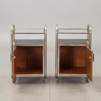 NATTDUKSBORD, ett par, Art deco, 1930-tal.