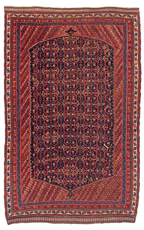 An Antique Afshar carpet, South Persia (Iran), c. 364 x 230 cm.