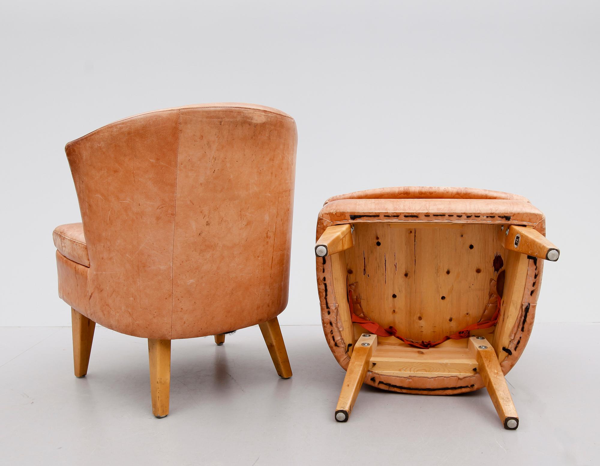 FÅTÖLJER, 1 par, IT Interiörtorget, 1900-talets andra hälft.