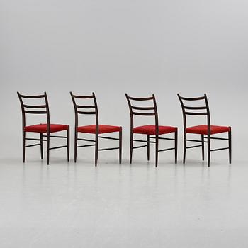 STOLAR, 4 stycken, "Gracell", Yngve Ekström, Gemla möbelfabrik.