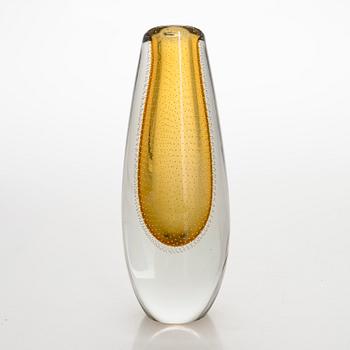 Gunnel Nyman, maljakko, signeerattu G. Nyman Nuutajärvi Notsjö -53.