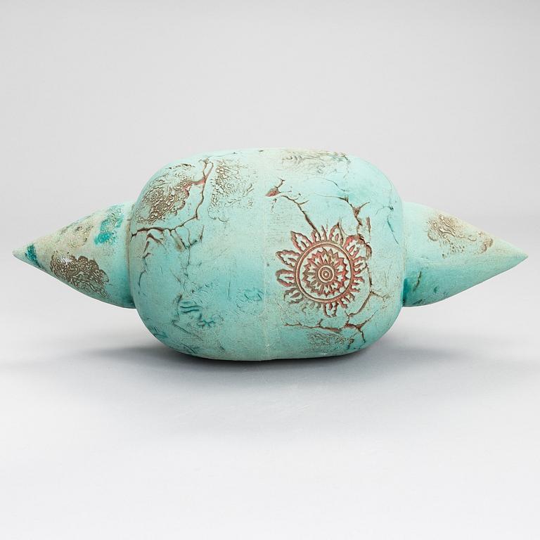 Anna Hackman, skulptur, "Random encounters", signerad A. Hackman 2000.