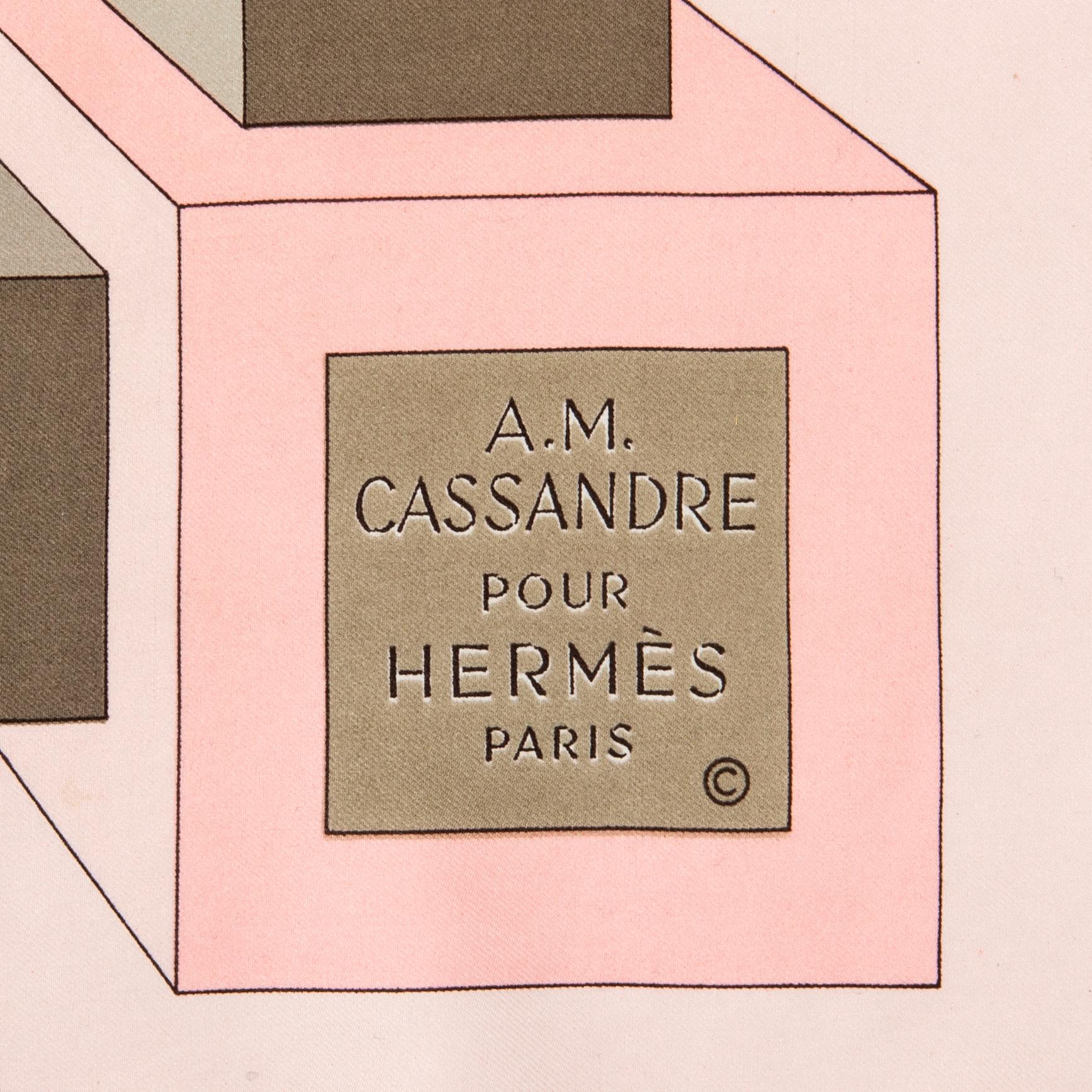 Hermès, a pair of silk scarves.