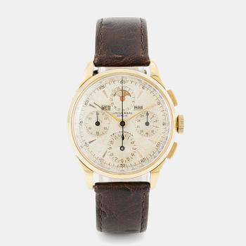 1020. Universal Genève, Tri-Compax, chronograph, ca 1945.