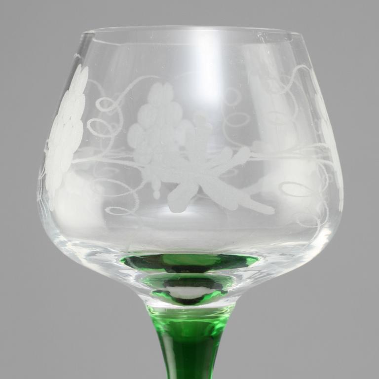 VITVINSGLAS, 12 st, 1900-talets fjärde kvartal.