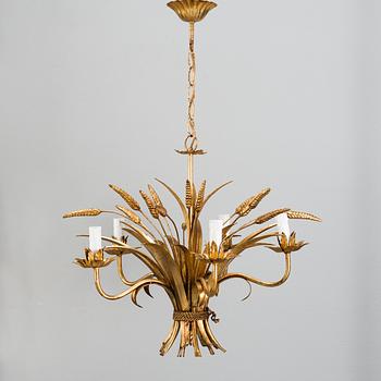 TAKKRONA SAMT ETT PAR LAMPETTER, Italien, 1900-talets andra hälft.