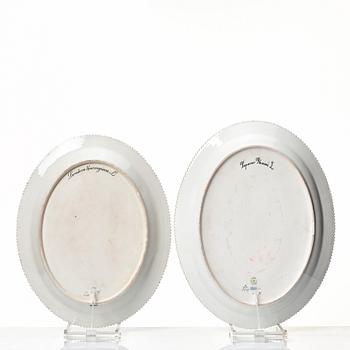 Two Royal Copenhagen 'Flora Danica' dishes, Denmark, 20th Century.