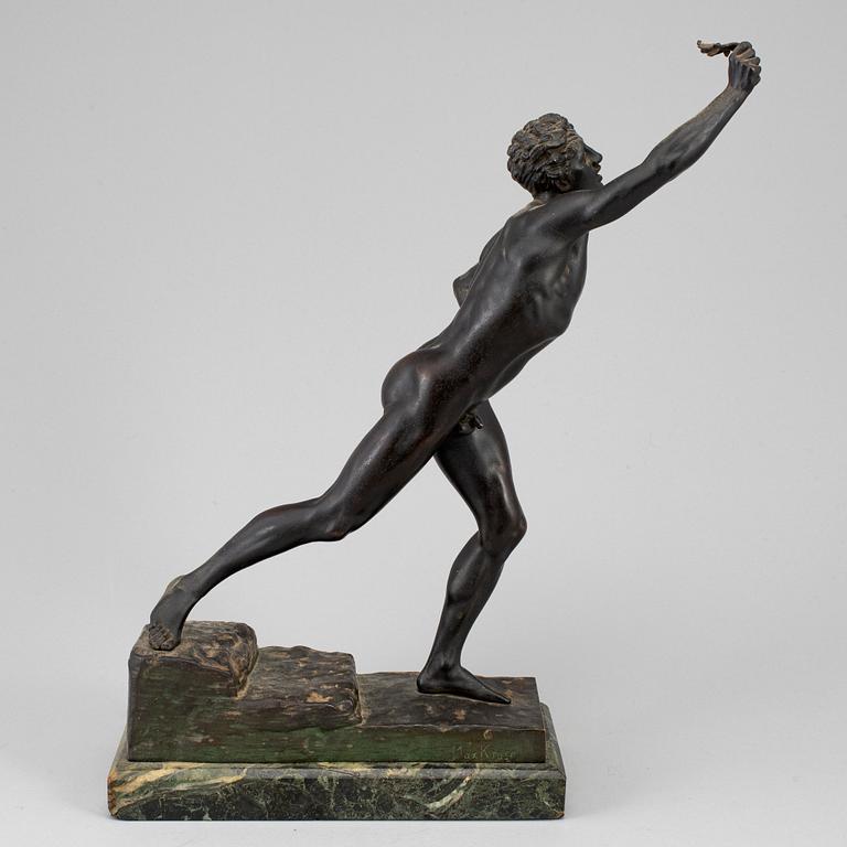 MAX KRUSE, sculpture, bronze, " "The Herlad of Victory".