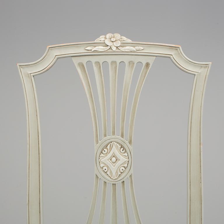 STOLAR, 12 stycken, gustaviansk stil, 1900-tal.