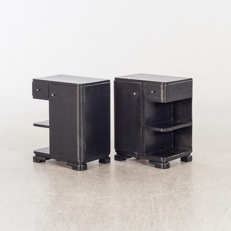 Sängbord, art deco 1930-tal.